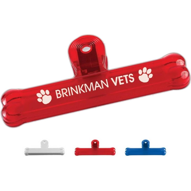 4 Inch Promotional Logo Bag Clips - Chip Clips Holders