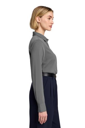 Brooks Brothers Women's Full-Button Satin Blouse