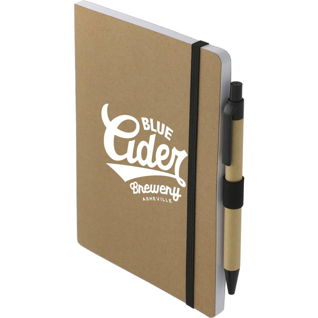 Bullet 5" X 7" FSC® Recycled Notebook And Pen Set