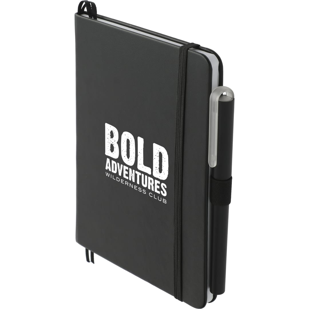 Bullet 5" X 7" Recycled Bulleting Bound Notebook W Pen