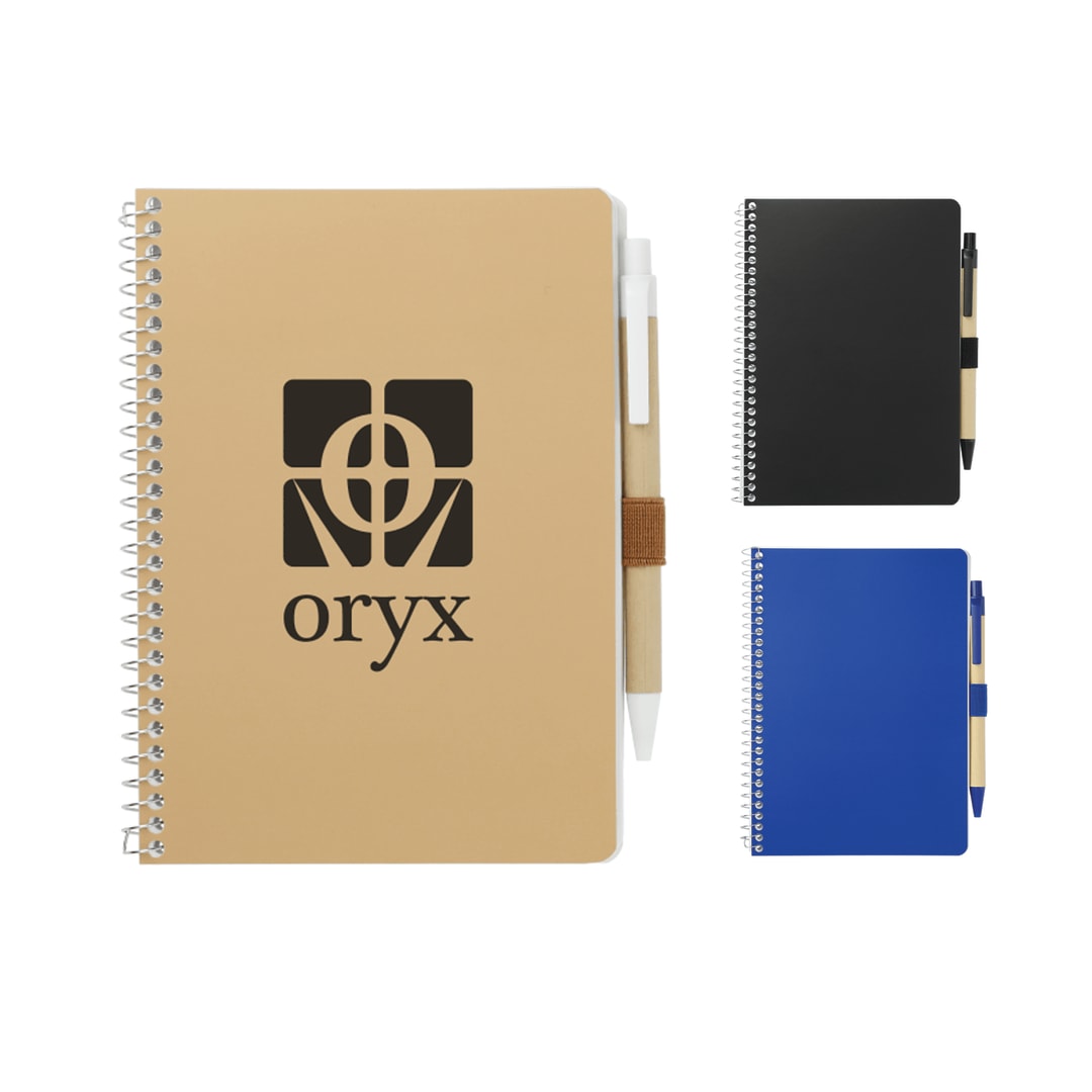 Bullet 5” X 7” FSC® Mix Spiral Notebook With Pen
