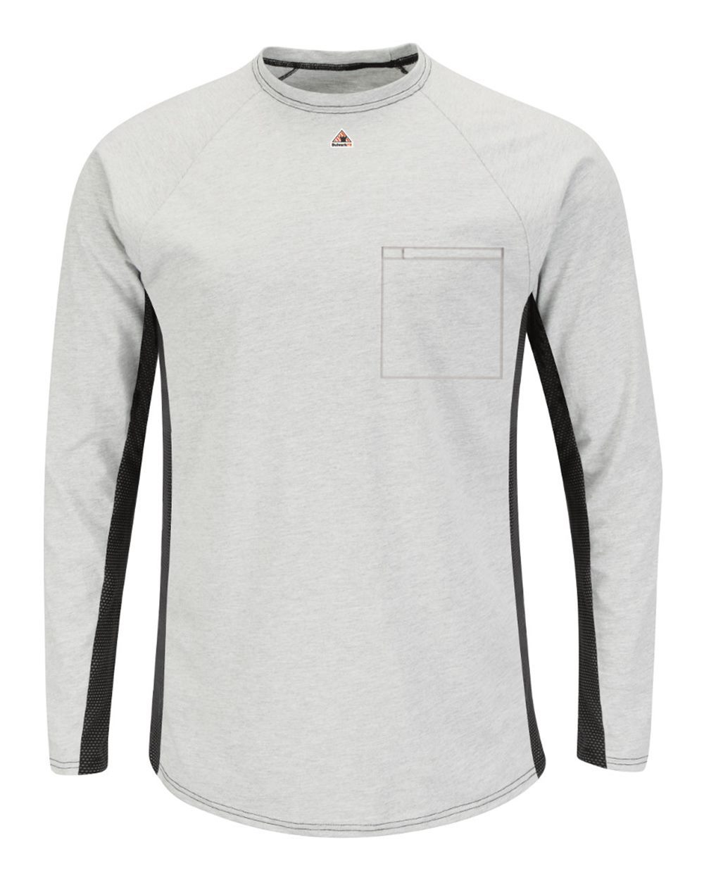Bulwark Men's Long Sleeve FR Two-Tone Base Layer With Concealed Chest Pocket - EXCEL FR - MPS8