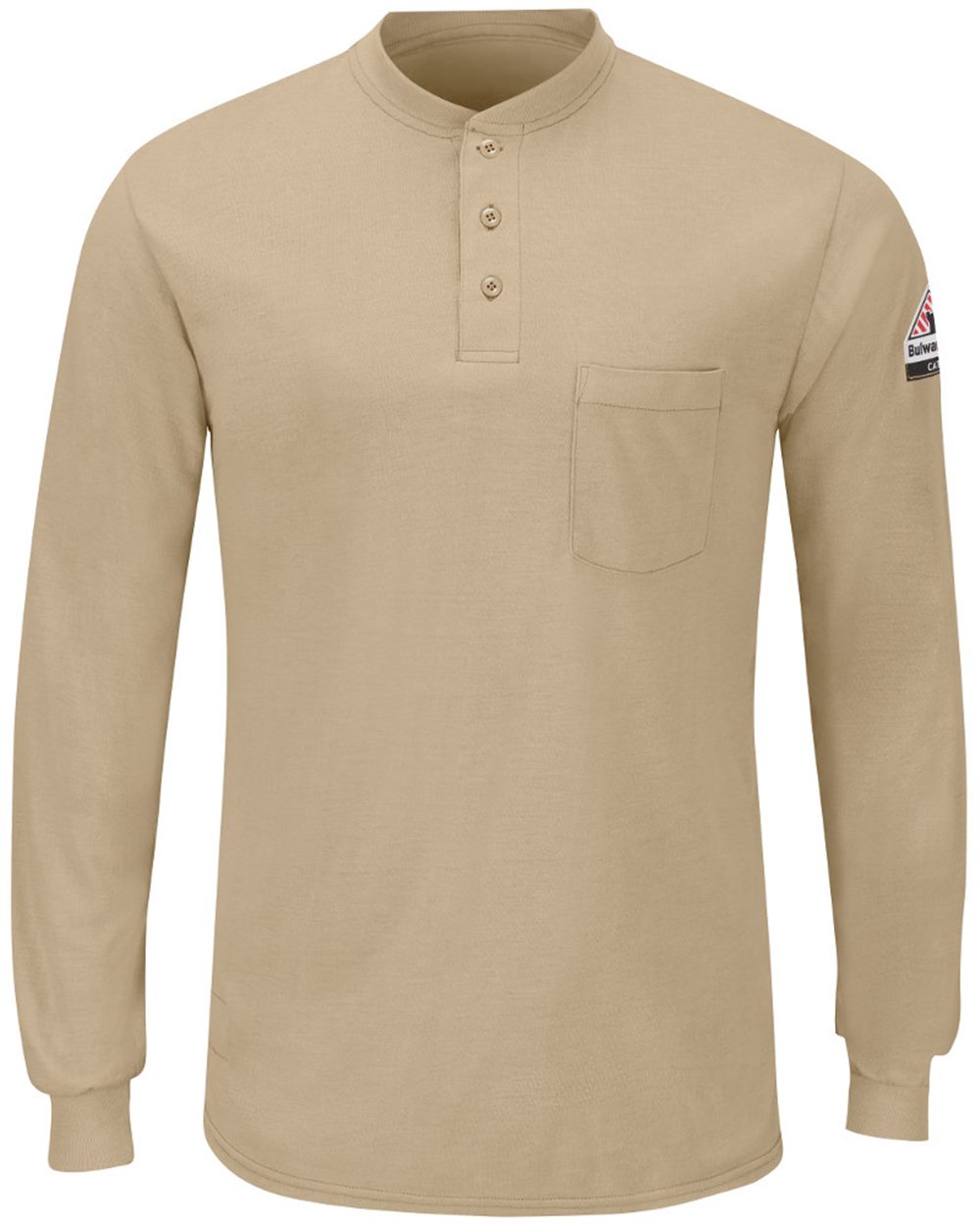Bulwark Men's Long Sleeve Henley - SML8