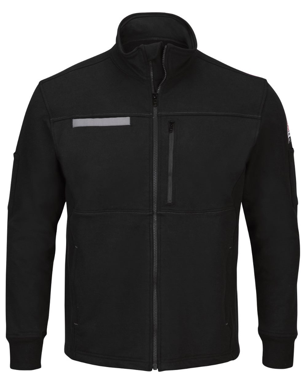 Bulwark Men's Tall Zip Front Fleece Jacket-Cotton /Spandex Blend - SEZ2T