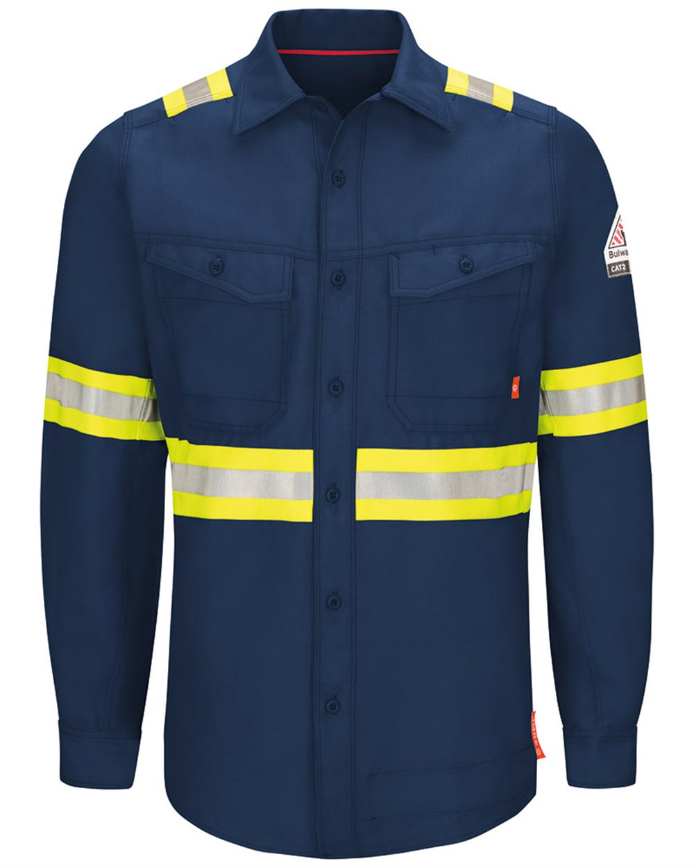 Bulwark Men's Tall IQ Series&reg; Endurance Enhanced-Vis Work Shirt - QS40ET