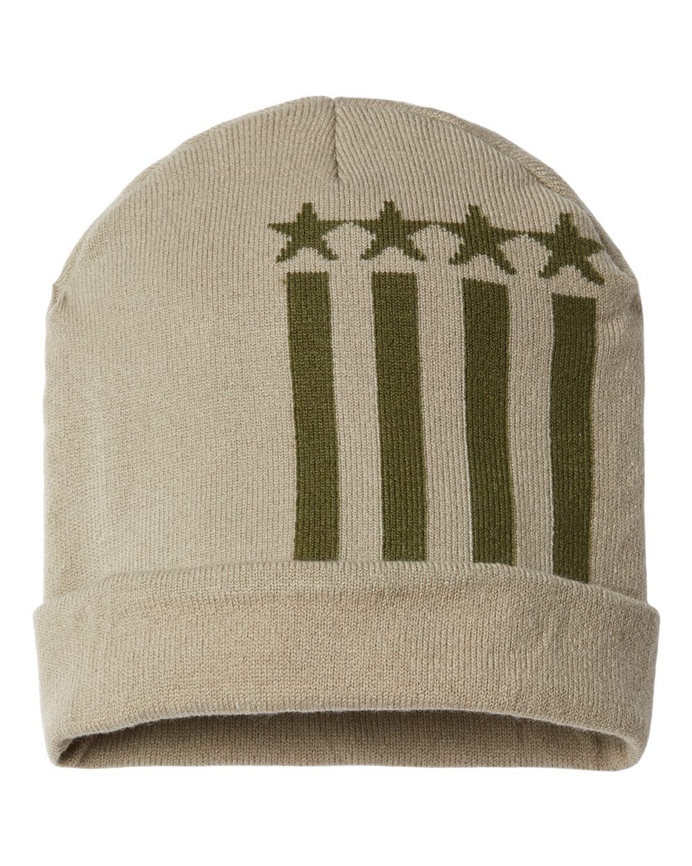CAP AMERICA USA-Made Patriotic Cuffed Beanie - RK12