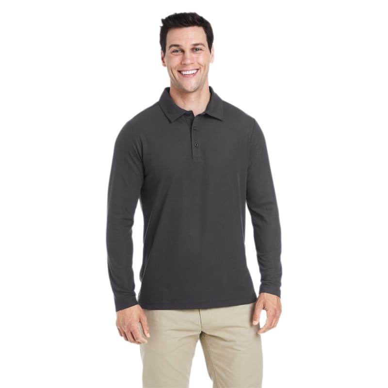 CORE365 Men's Fusion ChromaSoft™ Long-Sleeve Pique Polo