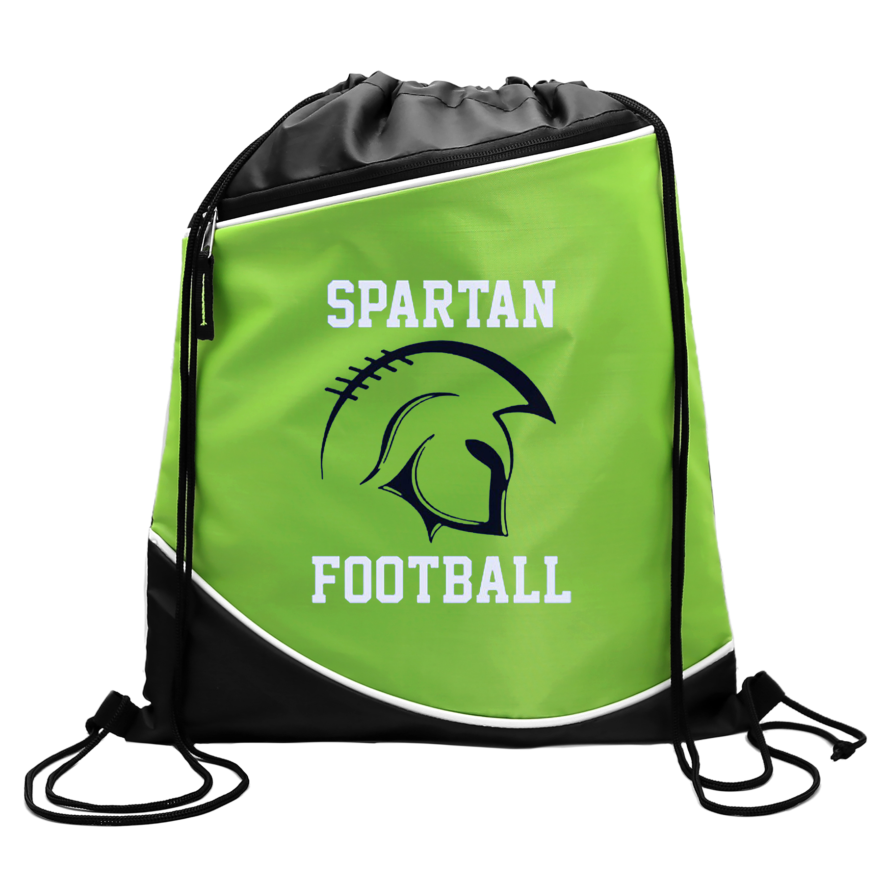 Campus Pack - 210D Drawstring With Zipper Pocket
