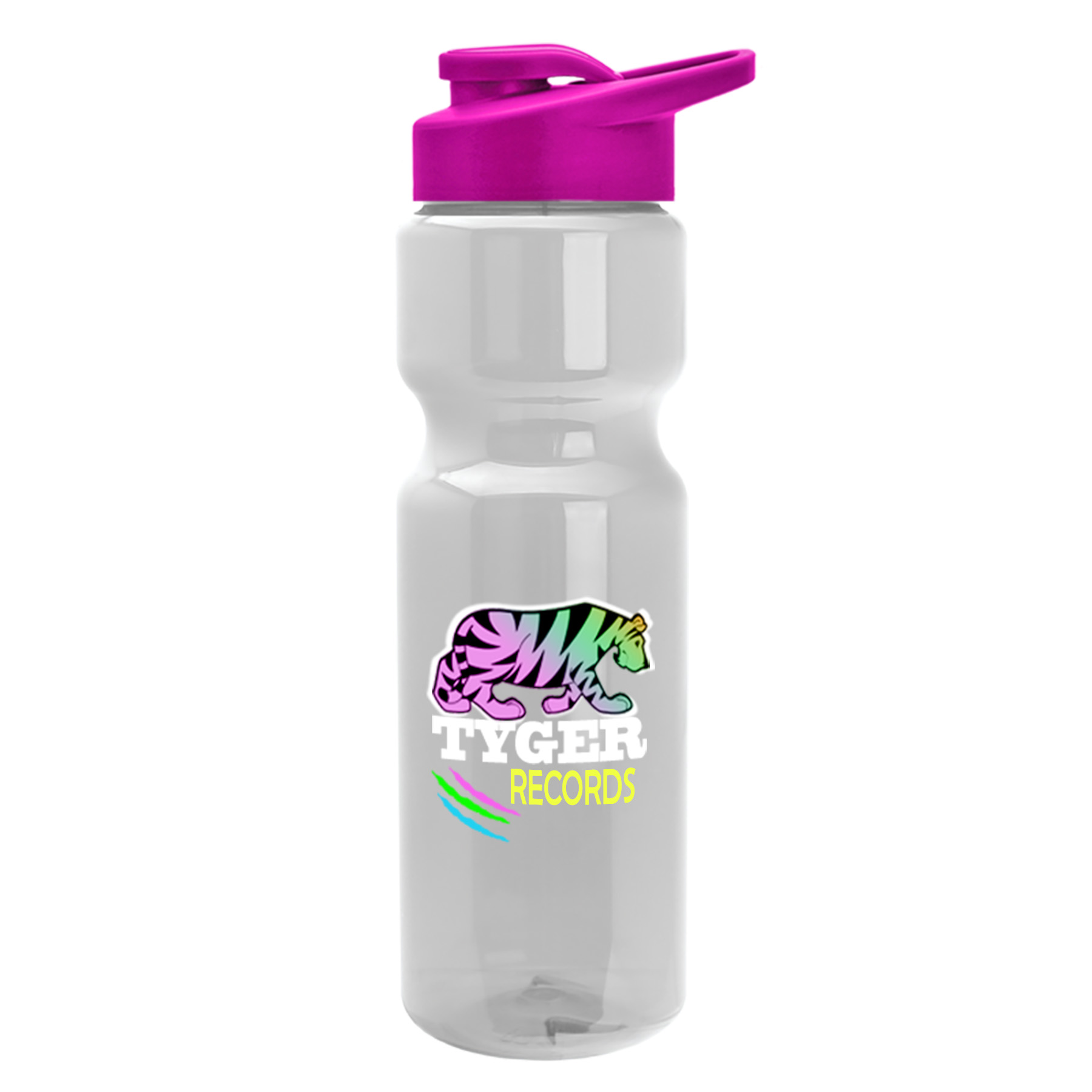 Champion - 28 Oz. Transparent Bottle With Drink Thru And Digital Imprint