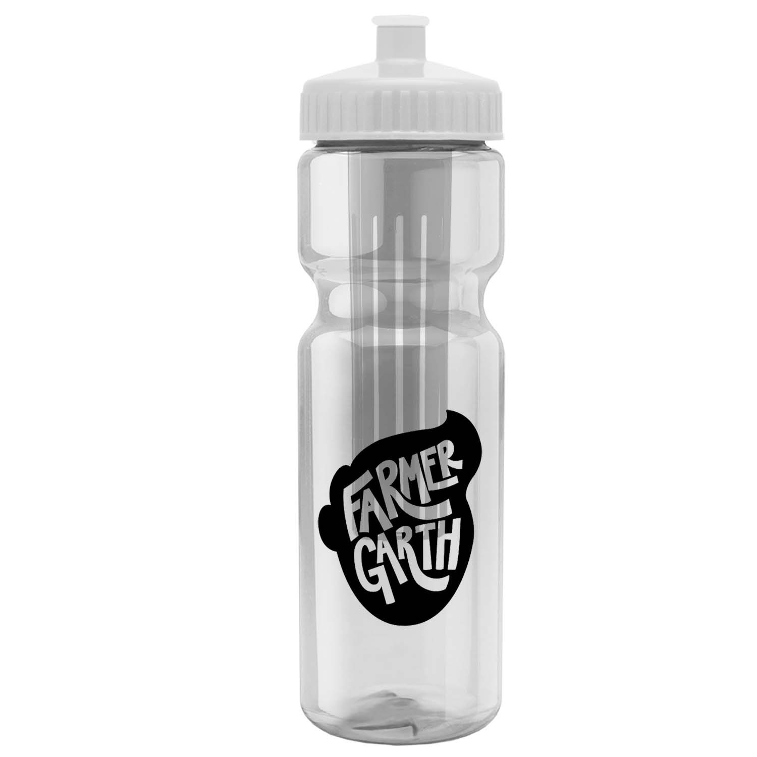 Champion - 28 Oz. Transparent Bottle With Push Pull And Large Infuser