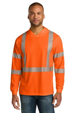 CornerStone ANSI 107 Class 3 Long Sleeve Segmented Tape Hooded Tee