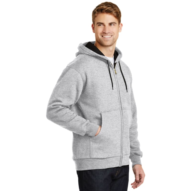 CornerStone - Heavyweight Full-Zip Hooded Sweatshirt With Thermal Lining.