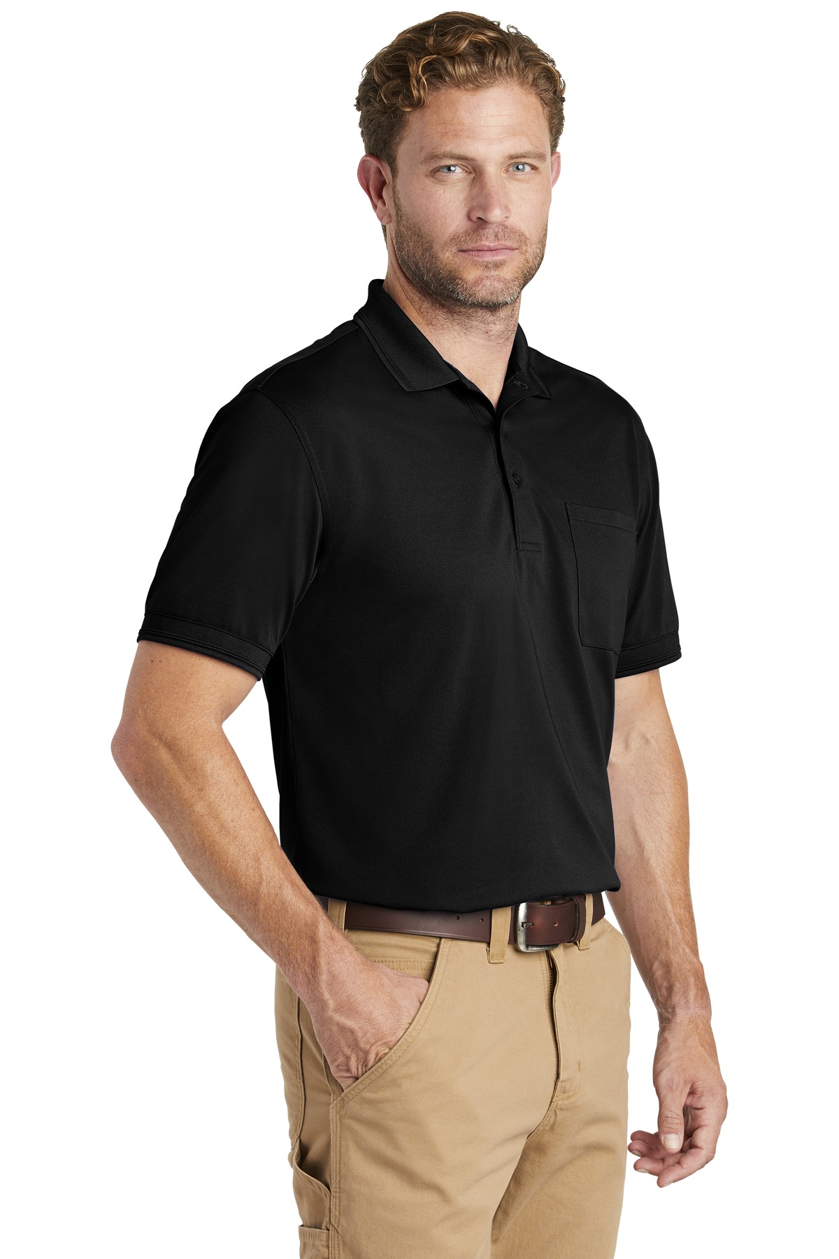 CornerStone Industrial Snag-Proof Pique Pocket Polo.