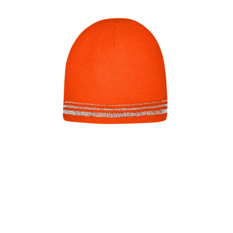 CornerStone Lined Enhanced Visibility With Reflective Stripes Beanie