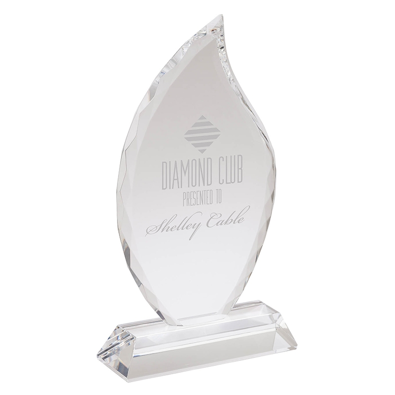 Crystal Fiamma II Large Crystal Flame Award