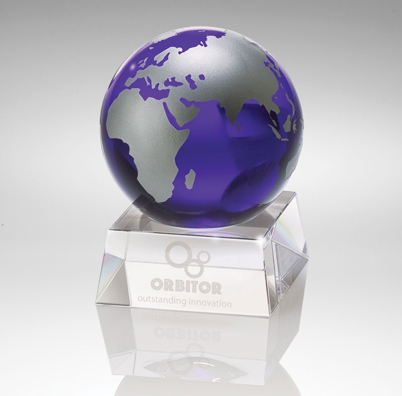 Crystal Firmada II Blue Crystal Globe