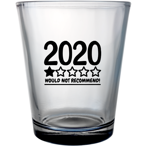 New Year Custom Clear Shot Glasses- 1.75 oz. Style 127882