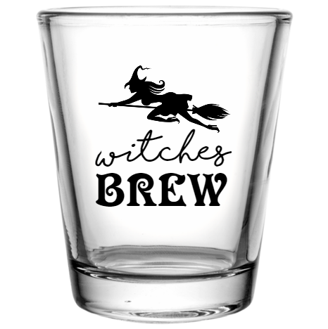 Halloween Witches Brew Custom Clear Shot Glasses- 1.75 oz. Style 113146