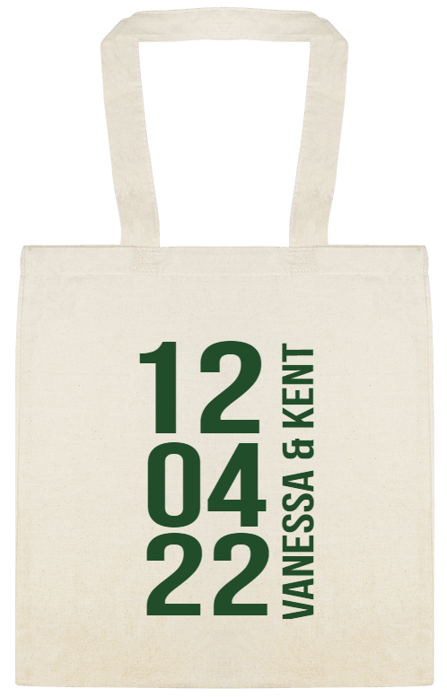 Weddings 12 04 22 Vanessa Kent Custom Everyday Cotton Tote Bags Style 151518