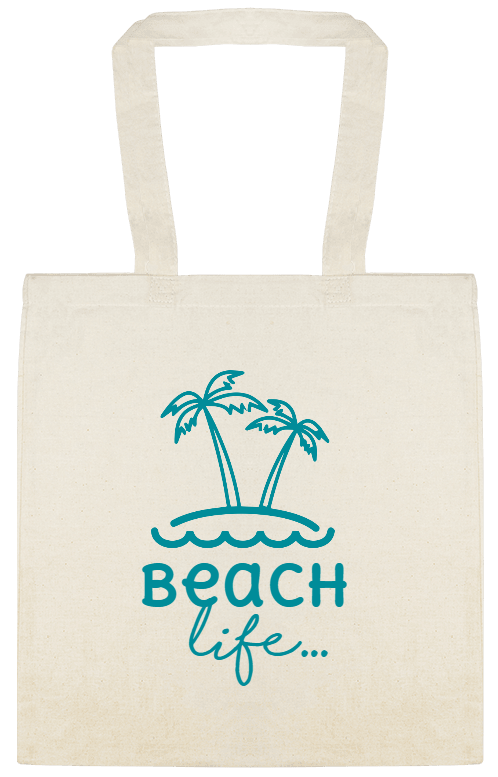 Seasonal Beach Life Custom Everyday Cotton Tote Bags Style 154115