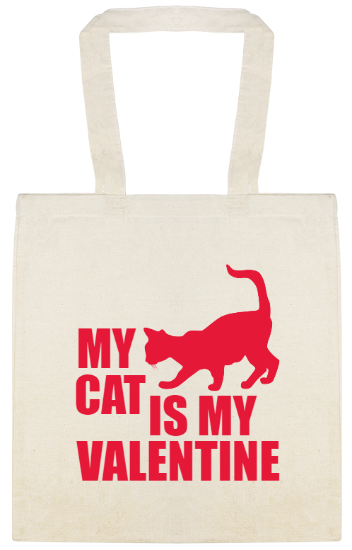 Valentines Day My Cat Is Custom Everyday Cotton Tote Bags Style 147234