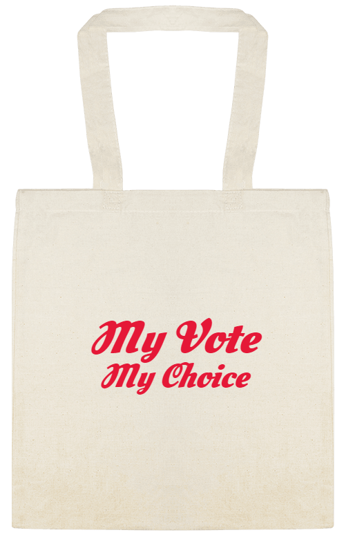 Vote / General Campaign My Choice Custom Everyday Cotton Tote Bags Style 155499