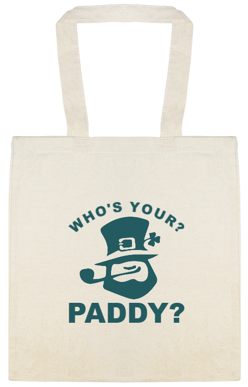 Who\'s Your Paddy Custom Everyday Cotton Tote Bags Style 147613