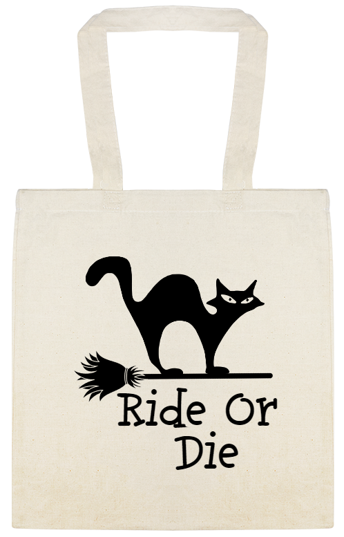 Halloween Ride Or Die Custom Everyday Cotton Tote Bags Style 143123
