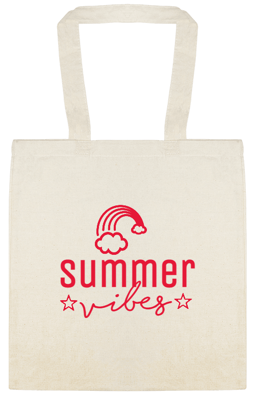 Seasonal Summer Vibes Custom Everyday Cotton Tote Bags Style 154679