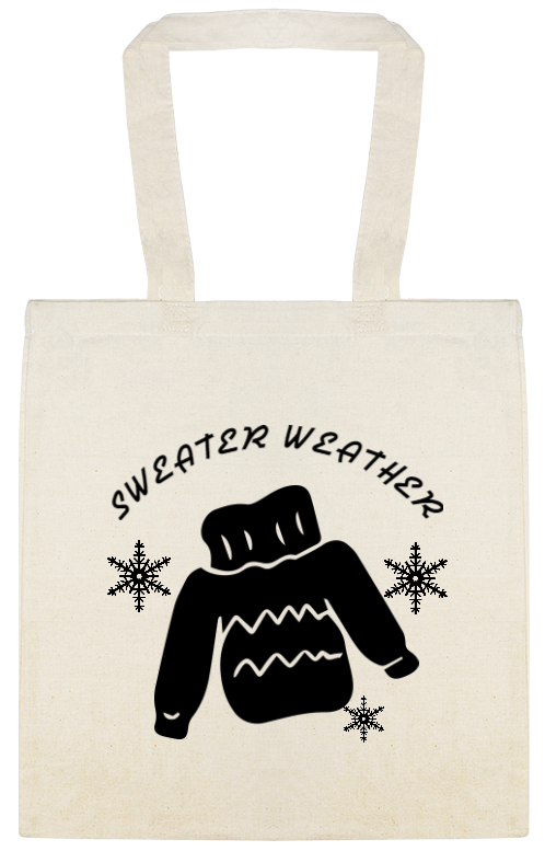 Sweater Weather Custom Everyday Cotton Tote Bags Style 144876