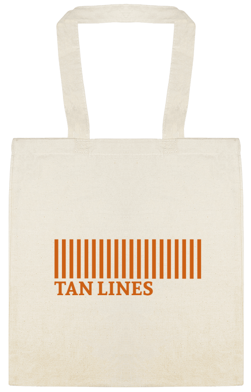 Seasonal Tan Lines Custom Everyday Cotton Tote Bags Style 154643