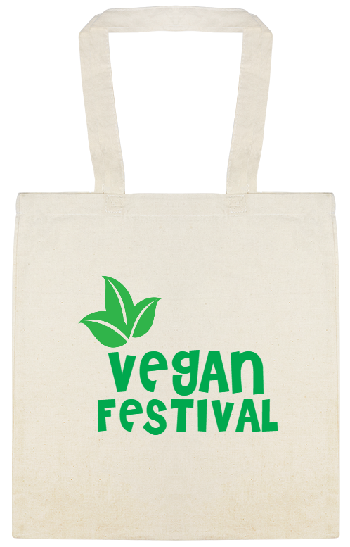 Festivals Vegan Custom Everyday Cotton Tote Bags Style 115355