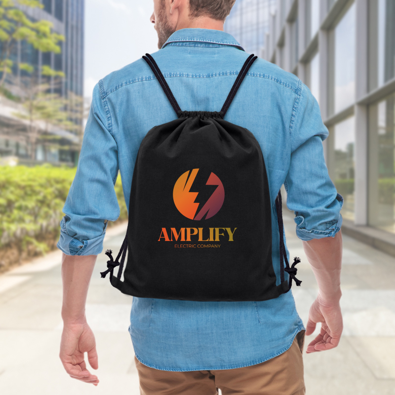 Custom Cotton Drawstring Bags Drawstring Sportpacks 24HourWristbands.Com