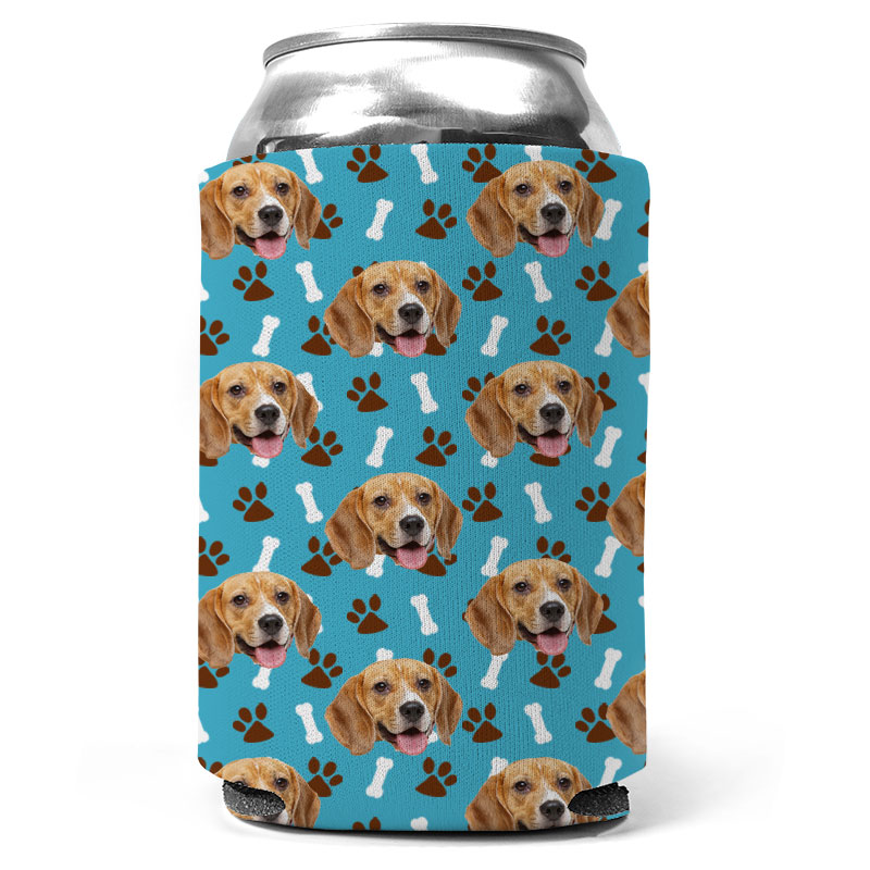 Custom Dog Bone And Paw Can Coolers