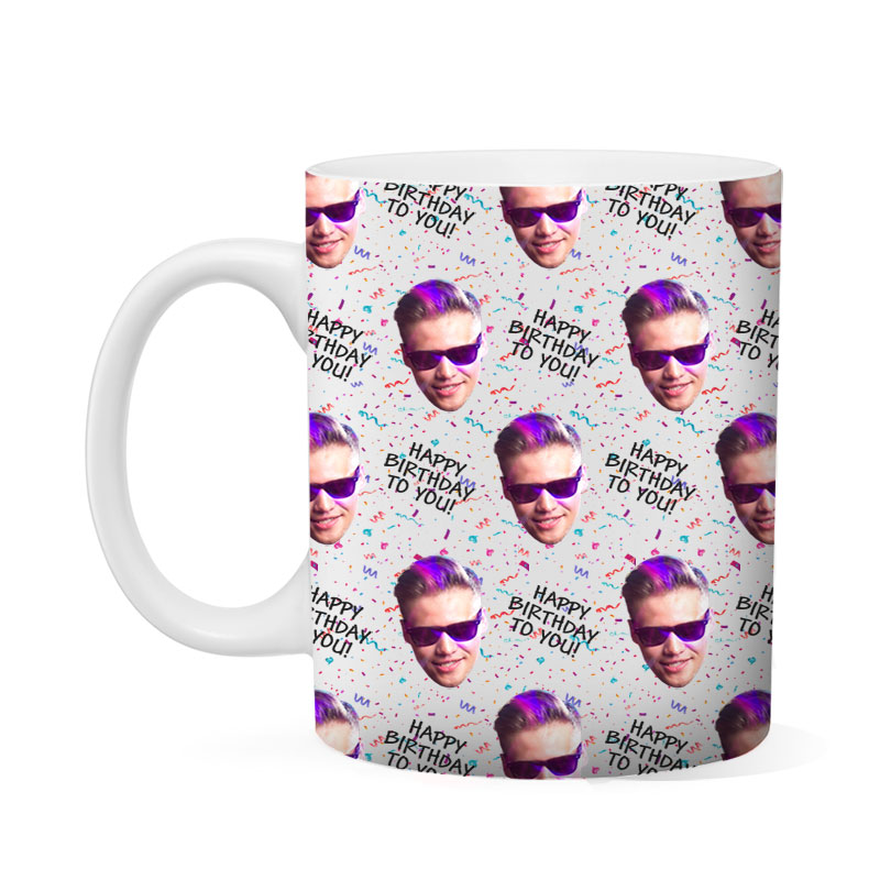 Custom Festive Happy Birthday Mug