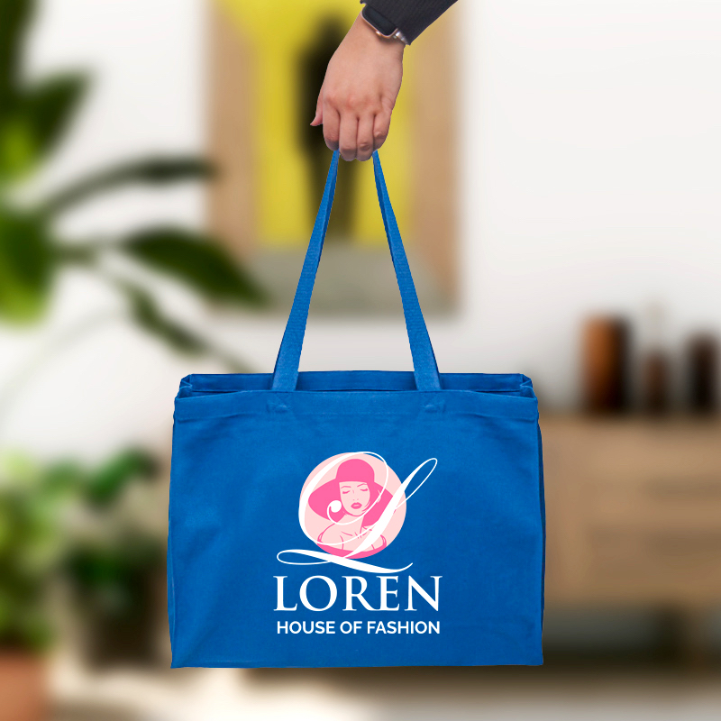 Custom Full Gusset Heavy Canvas Tote Bags