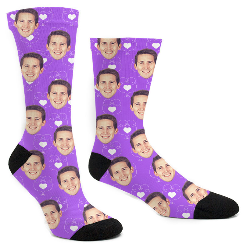 Custom Hearts In Hearts Socks