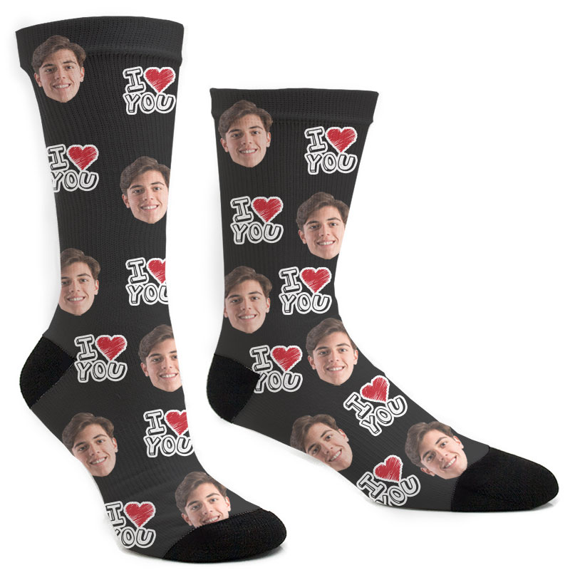 Custom I Love You Socks
