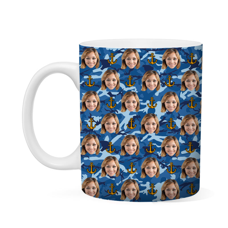 Custom Navy Mug