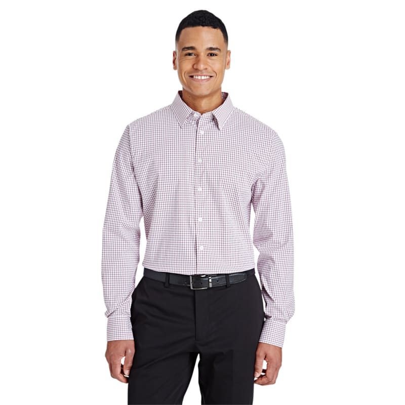 Devon & Jones CrownLux Performance™ Men's Micro Windowpane Shirt