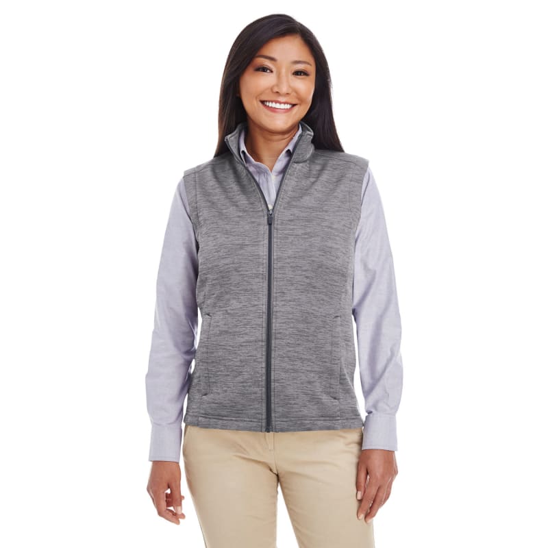 Devon & Jones Ladies' Newbury Mélange Fleece Vest