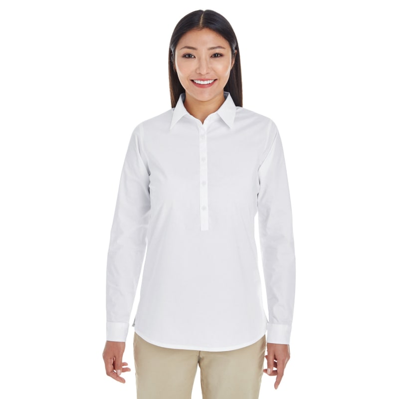 Devon & Jones Ladies' Perfect Fit™ Half-Placket Tunic Top