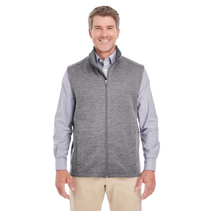 Devon & Jones Men's Newbury Mélange Fleece Vest