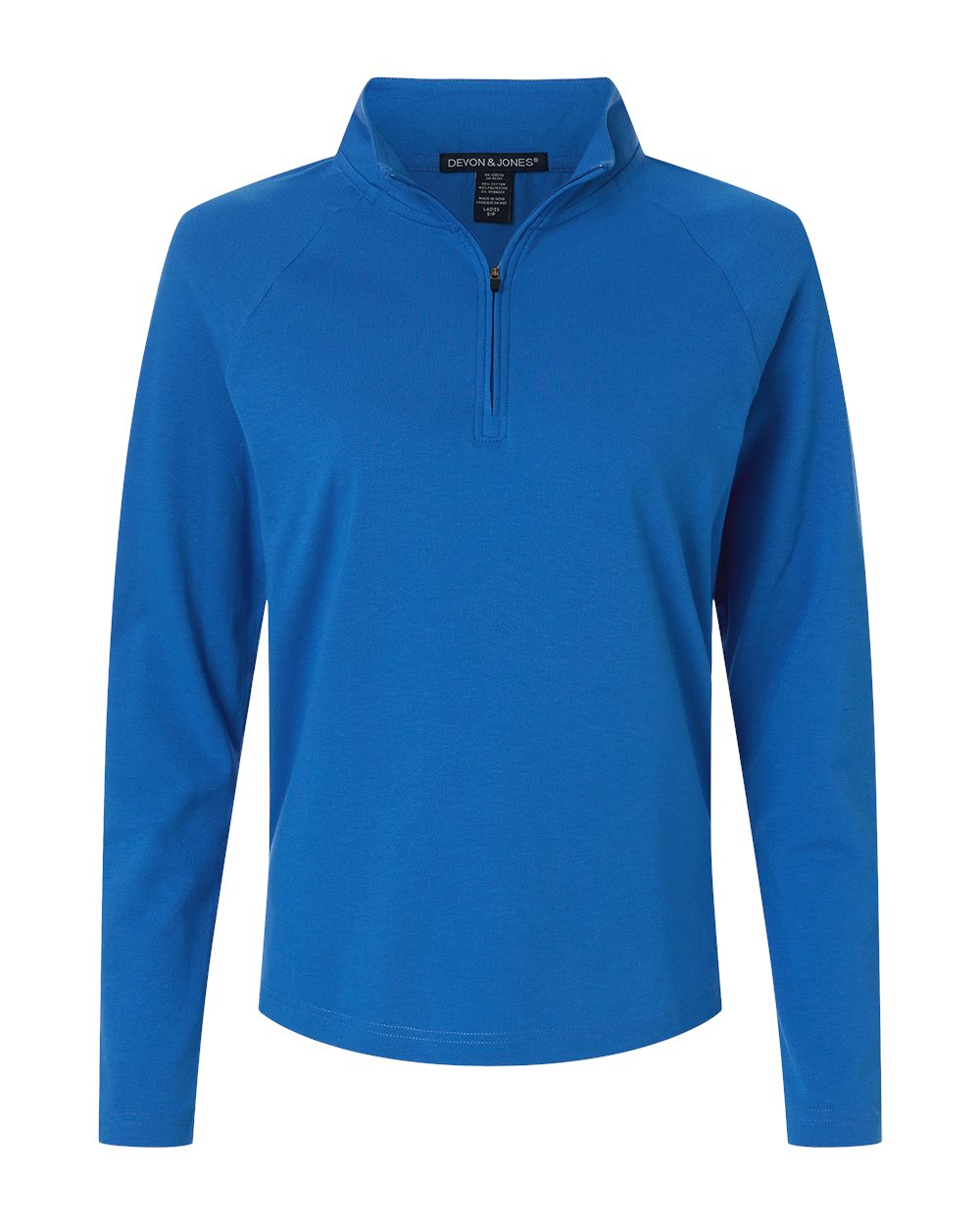 Devon & Jones Women's Seaton Pebble Textured Quarter-Zip Pullover - DG402W