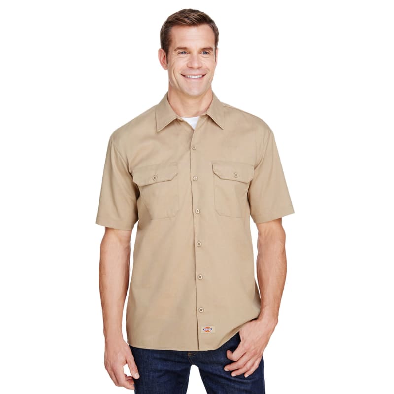 Dickies Men's FLEX Short-Sleeve Twill Work Shirt