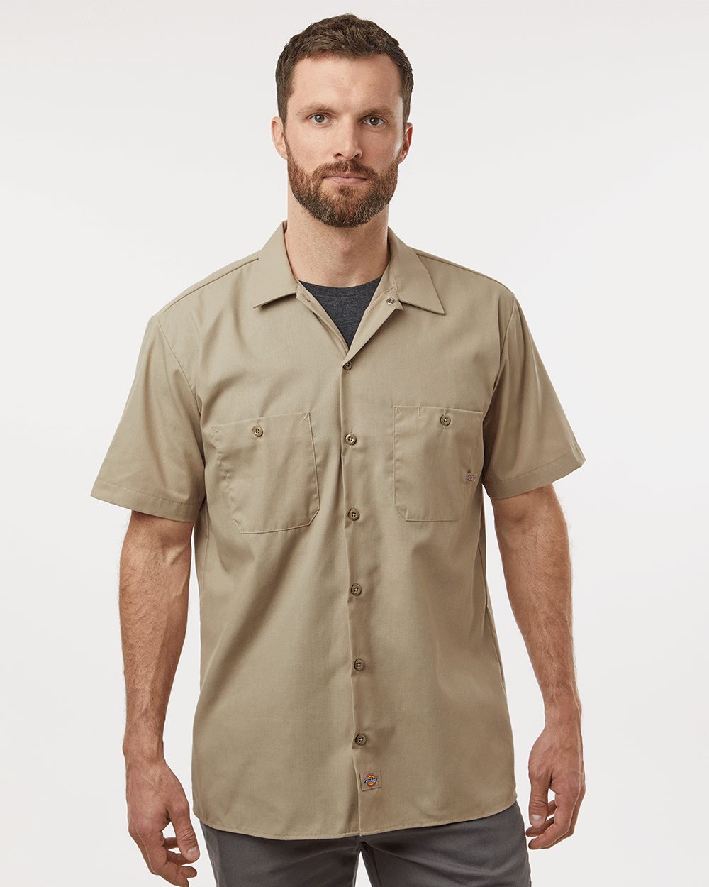 Dickies Men's Tall Industrial Short Sleeve Work Shirt - S535T