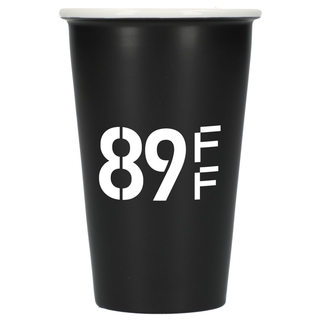 Dimple Double Wall Ceramic Cup 10oz