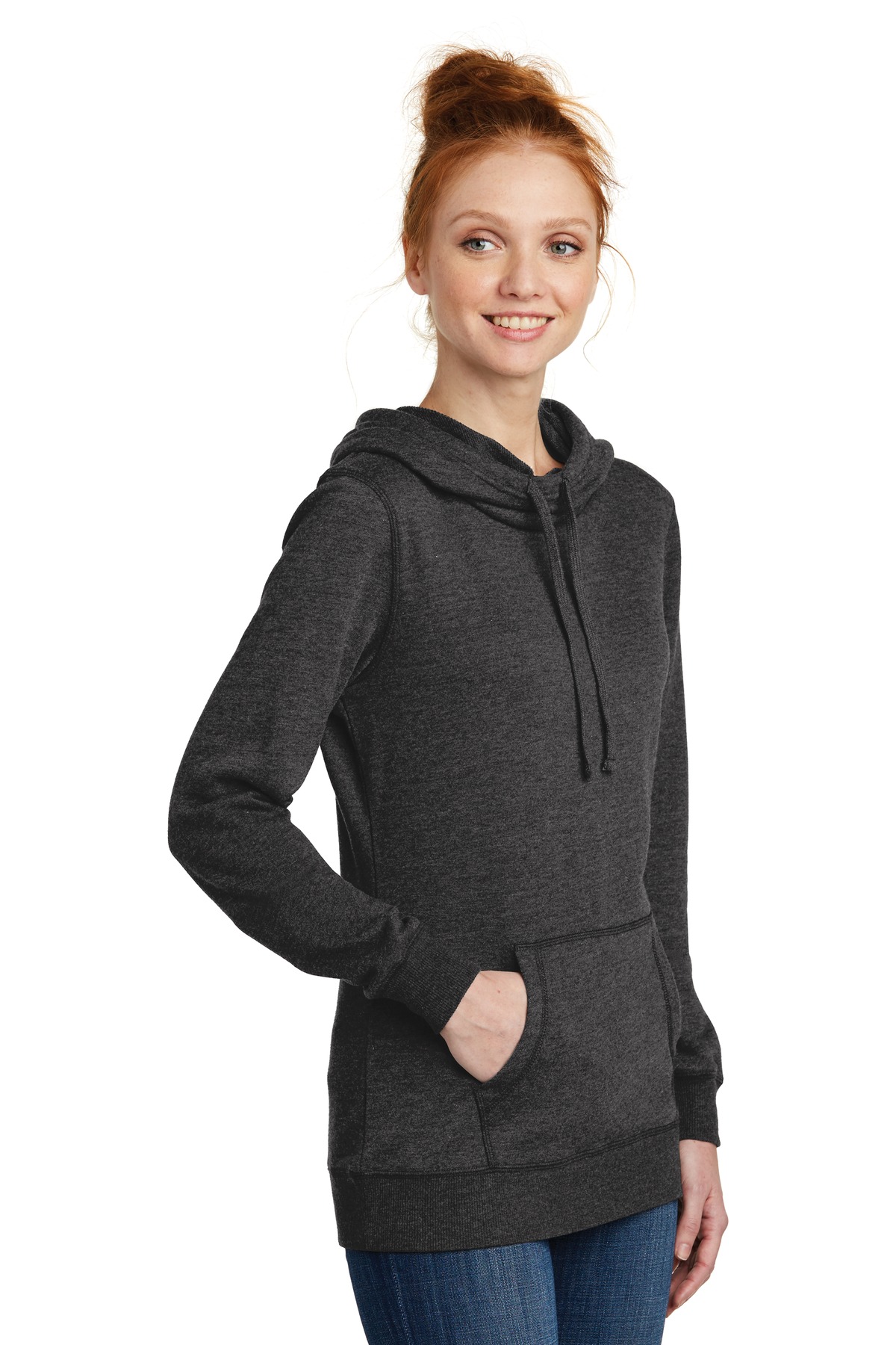 District Women's Lightweight Fleece Hoodie.
