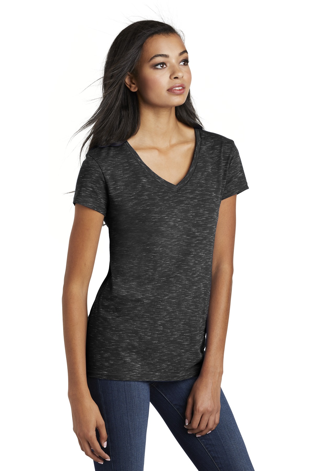 District Women's Medal V-Neck Tee.