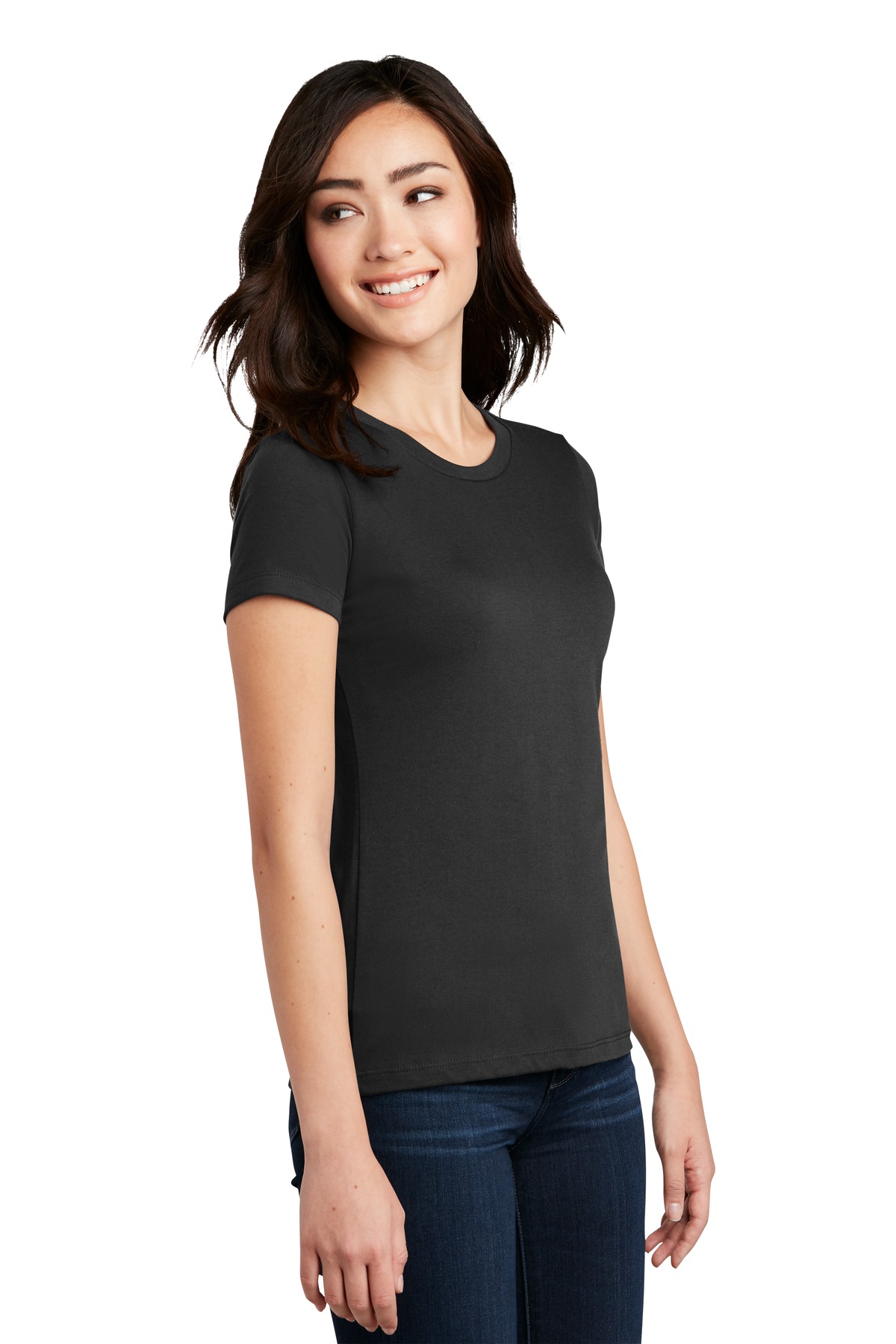 District Women's Perfect Blend CVC Tee.